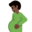 pregnant man, dark skin tone